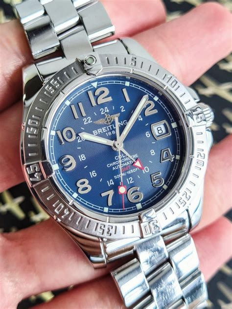 breitling colt gmt blue|copy breitling colt chronograph watch.